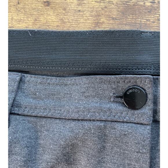 So Slimming By Chico's Womens 3 XL/16 Gray Elastic Waist Office Wear Pants FLAW - Picture 10 of 11